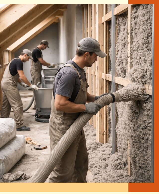 Утепление таунхауса эковатой в Братске от 2245 руб./м² — монтаж и задувка | ТепломастерБрт