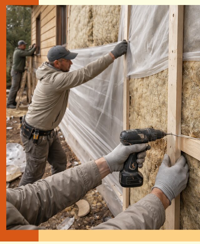 Утепление дома из бруса в Братске качественно и долговечно
