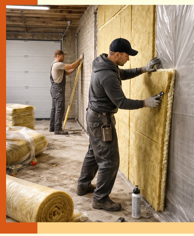 Утепление гаража под ключ в Братске — все виды теплоизоляции