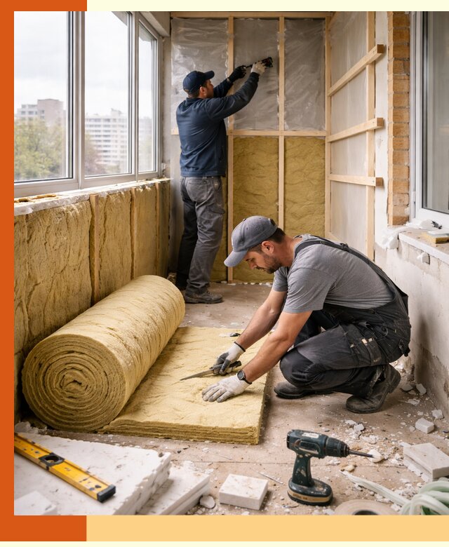 Утепление балкона под ключ в Братске качественно и быстро