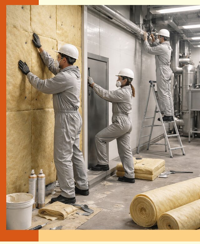 Утепление пищевого цеха под ключ в Братске