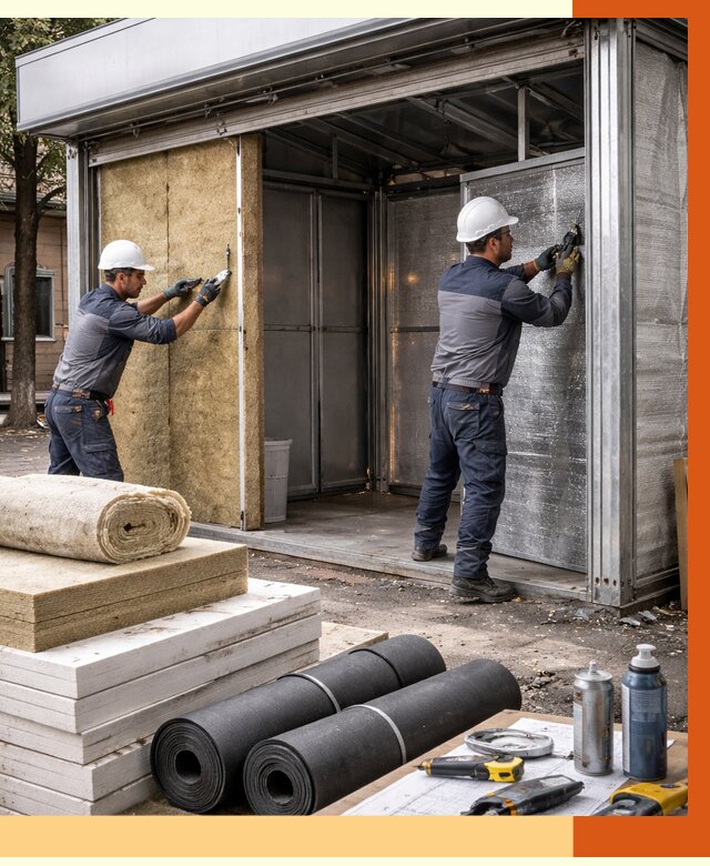 Утепление павильона шаурма в Братске под ключ от 1224 руб. за м² | ТепломастерБрт