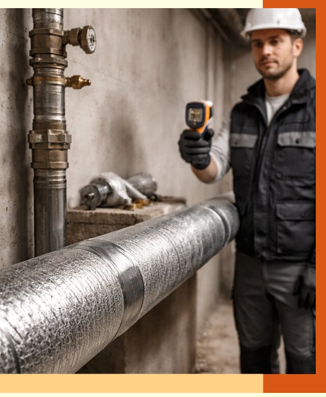 Утепление труб водоснабжения в Братске от 8673 руб. за м² — услуги ТепломастерБрт