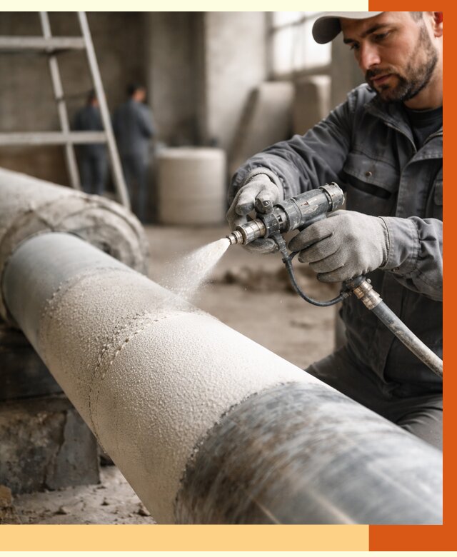 Утепление труб жидкой теплоизоляцией в Братске от 7653 руб. под ключ | ТепломастерБрт