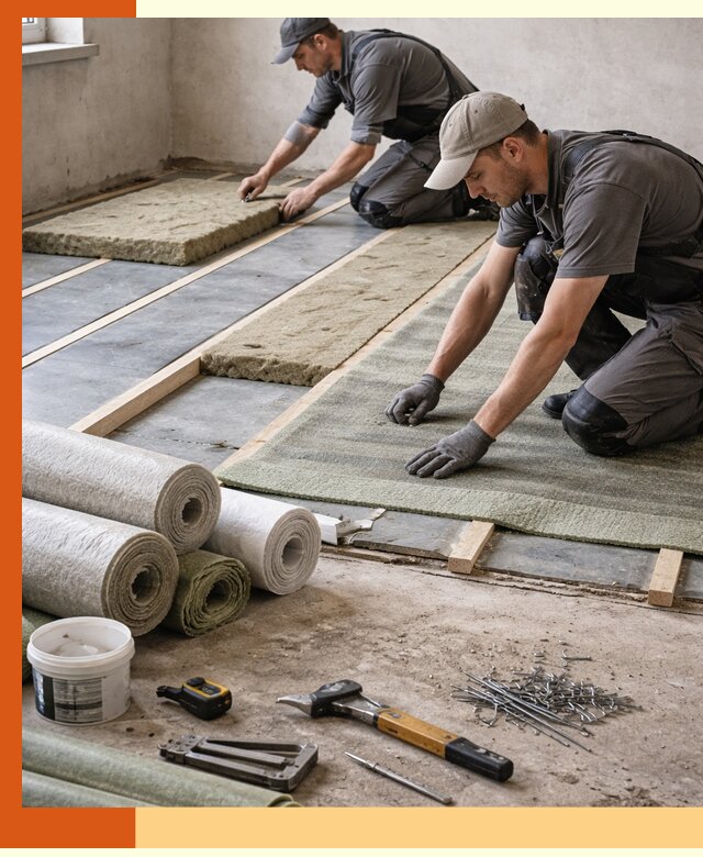 Шумоизоляция пола в Братске — профессиональная звукоизоляция помещений