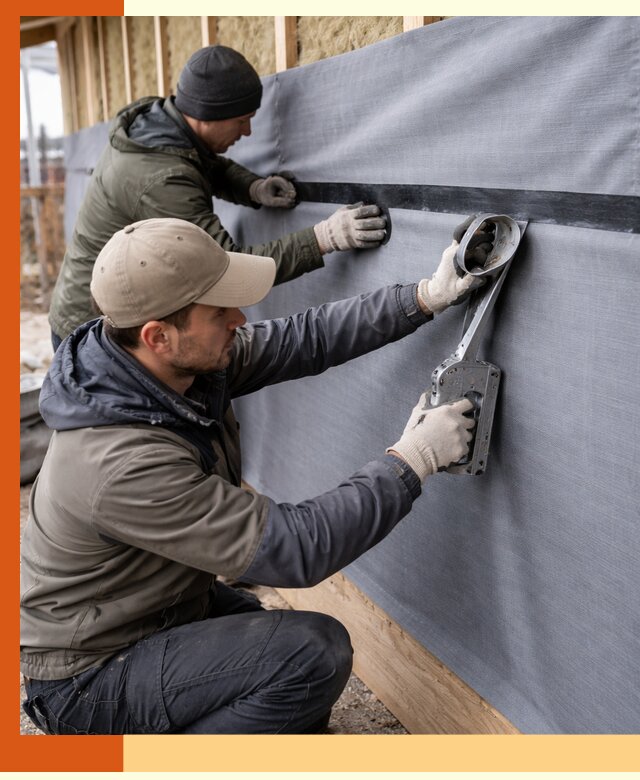 Монтаж ветроизоляции зданий и конструкций в Братске